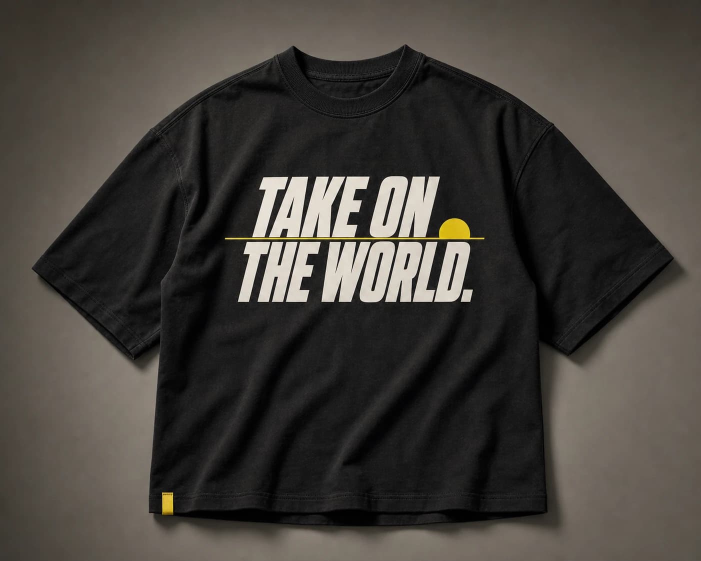 Heavyweight tee / washed black — design concept